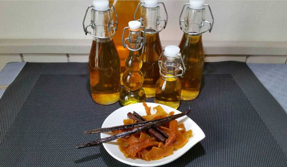 Shrubb ou liqueur antillaise de Noël