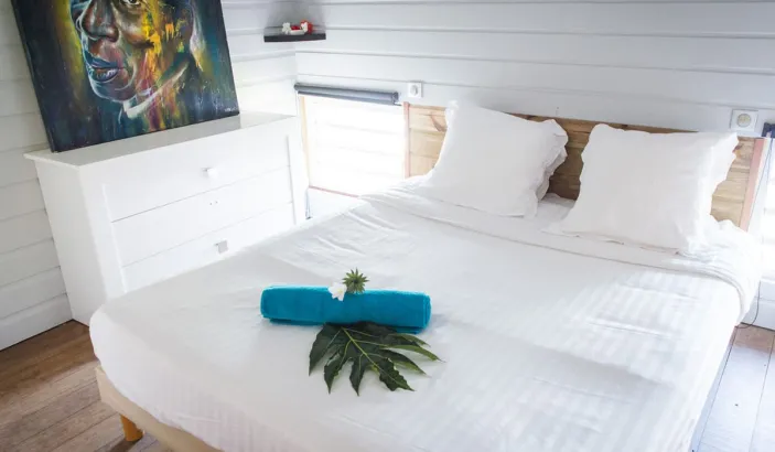 Chambre de l'hôtel Fregate Bleue