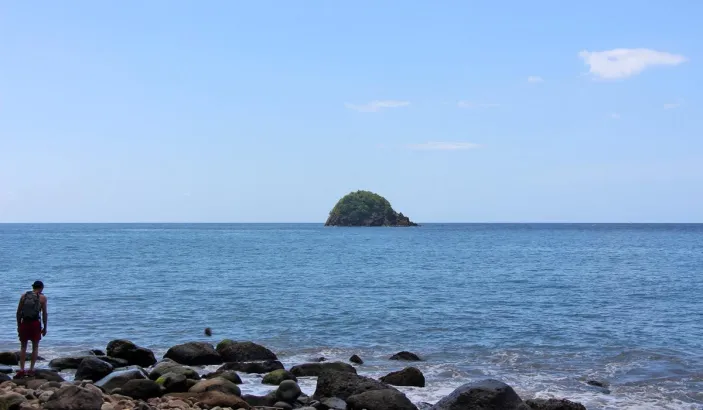 Îlet la Perle depuis l'Anse Couleuvre