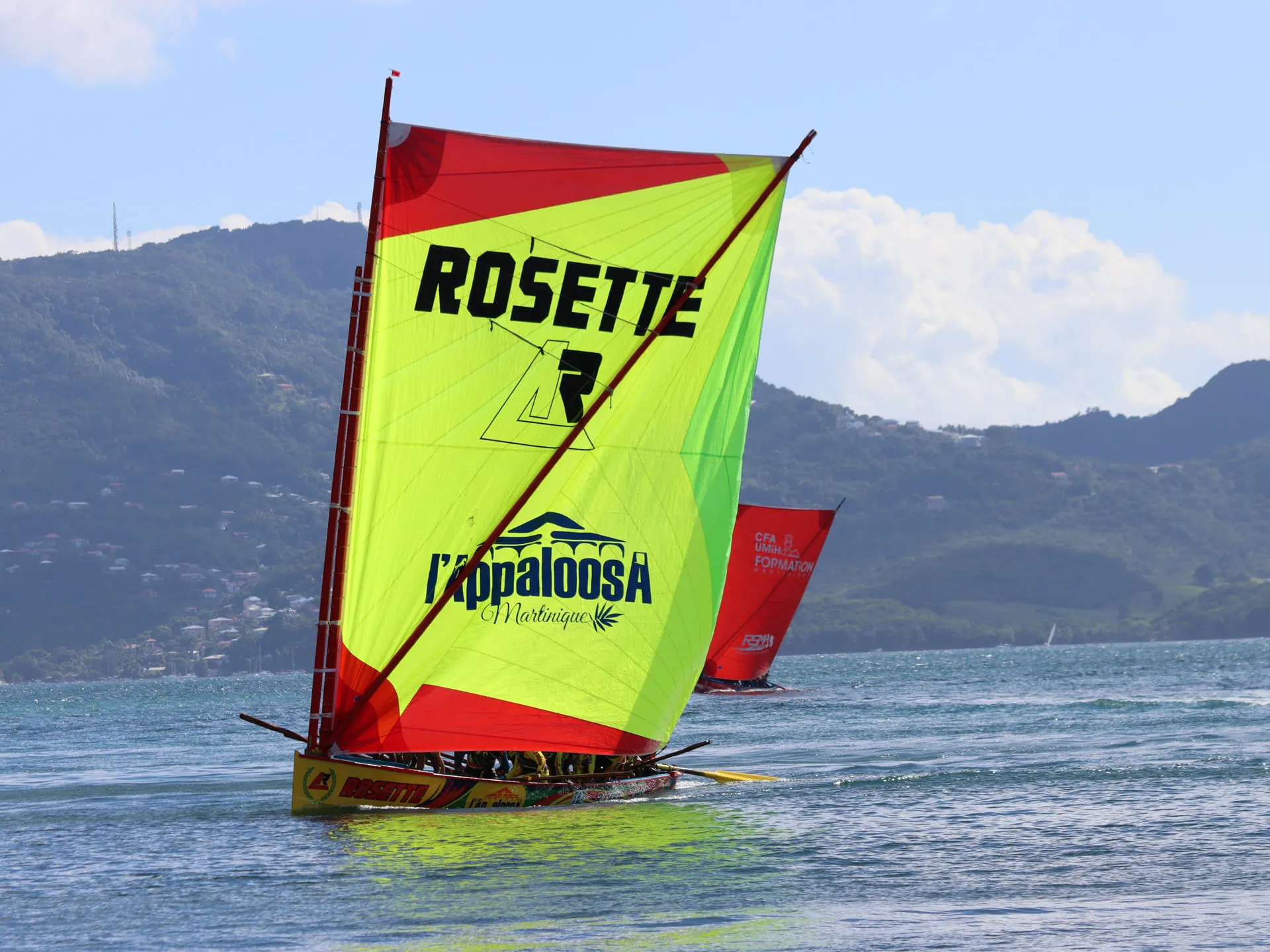 Yole Rosette in the foreground and GFA Caraïbes in the background