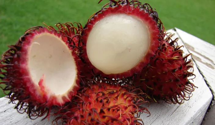 Rambutan with the skin removed