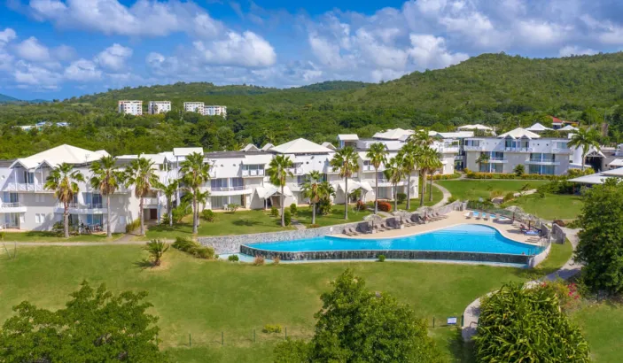 Vue aérienne des hotels Karibéa